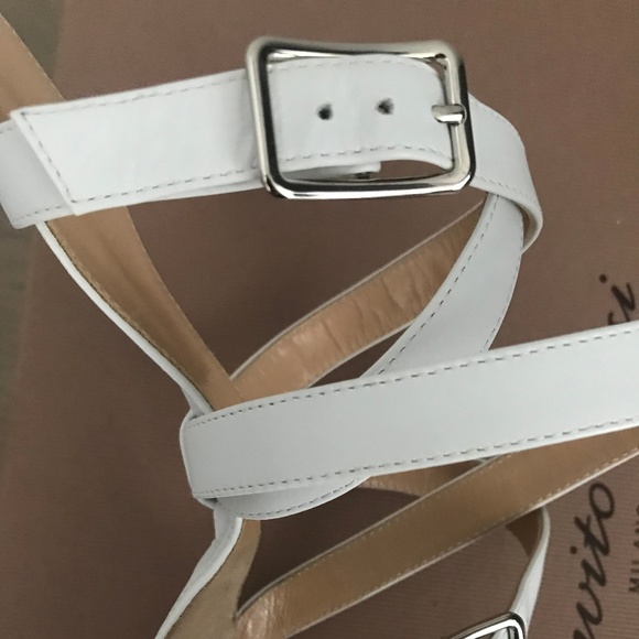 Gianvito Rossi Leather Ankle Wrap Aleris Sandals - Picture 6 of 6